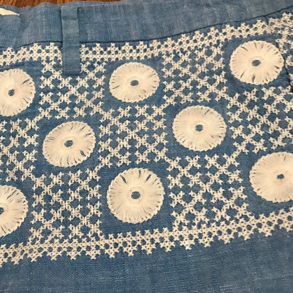 Madewell embroidered cotton shorts 8